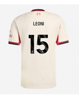 Billige Fotballdrakt Liverpool Giovanni Leoni #15 Replika Bortedrakt 2025-26 Kortermet Billige Fotballdrakt Liverpool Giovanni Leoni #15 Replika Bortedrakt 2025-26 Kortermet